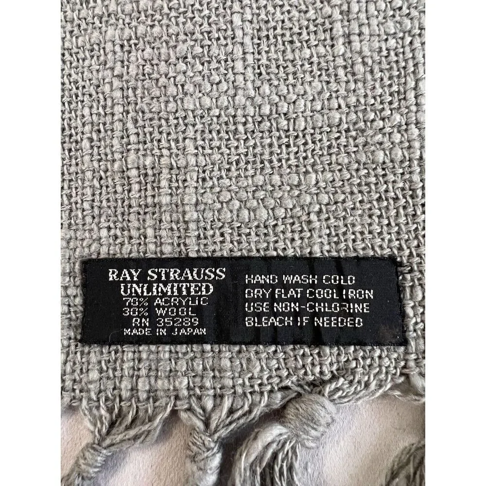 VNG Ray Strauss Gray Wool‎ Acrylic RN 35289  74
